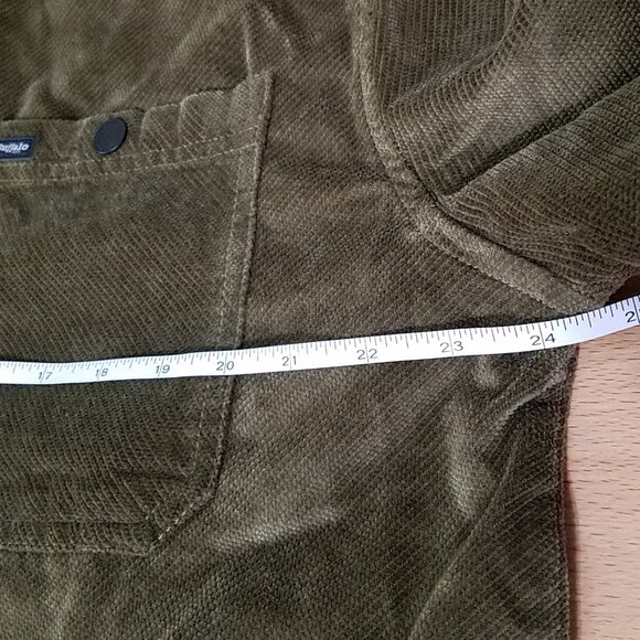 Buffalo Jeans Men’s Corduroy Shirt Jacket Size Large –Taupe Snap Front Overshirt - Picture 6 of 16